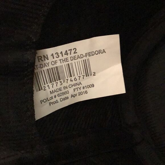 Day of the Dead Fedora Unisex - Picture 3 of 4